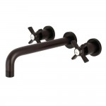 Kingston Brass Millennium 2-Handle Wall Mount Roman Tub Faucet, Oil Rubbed Bronze