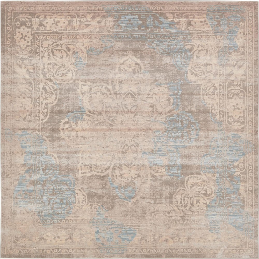 Rug Unique Loom Paris Taupe Square 8' 0 x 8' 0 Rug Unique Loom Paris Taupe Square 8' 0 x 8' 0