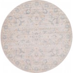 Rug Unique Loom Paris Gray Round 6' 0 x 6' 0