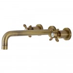 Kingston Brass Essex Wall Mount Tub Faucet, Antique Brass