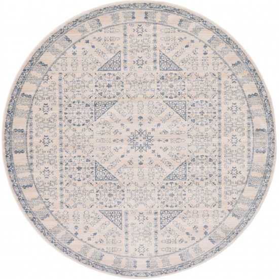 Rug Unique Loom Paris Beige Round 6' 0 x 6' 0