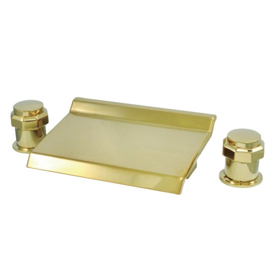 Kingston Brass Milano Roman Tub Faucet, Polished Brass