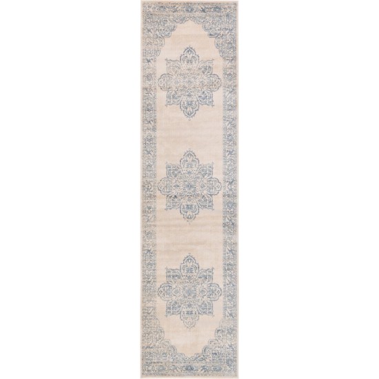 Rug Unique Loom Paris Beige Runner 2' 7 x 10' 0