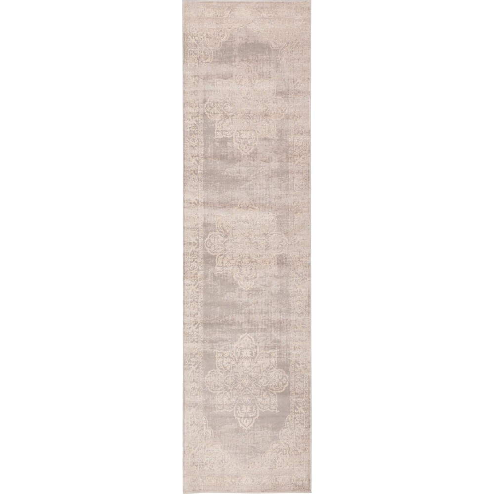 Rug Unique Loom Paris Gray Runner 2' 7 x 10' 0 Rug Unique Loom Paris Gray Runner 2' 7 x 10' 0