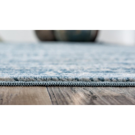 Rug Unique Loom Paris Blue Runner 2' 7 x 10' 0