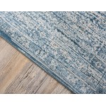 Rug Unique Loom Paris Blue Runner 2' 7 x 10' 0
