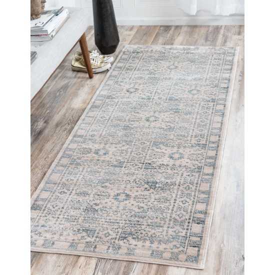 Rug Unique Loom Paris Beige Runner 2' 7 x 10' 0