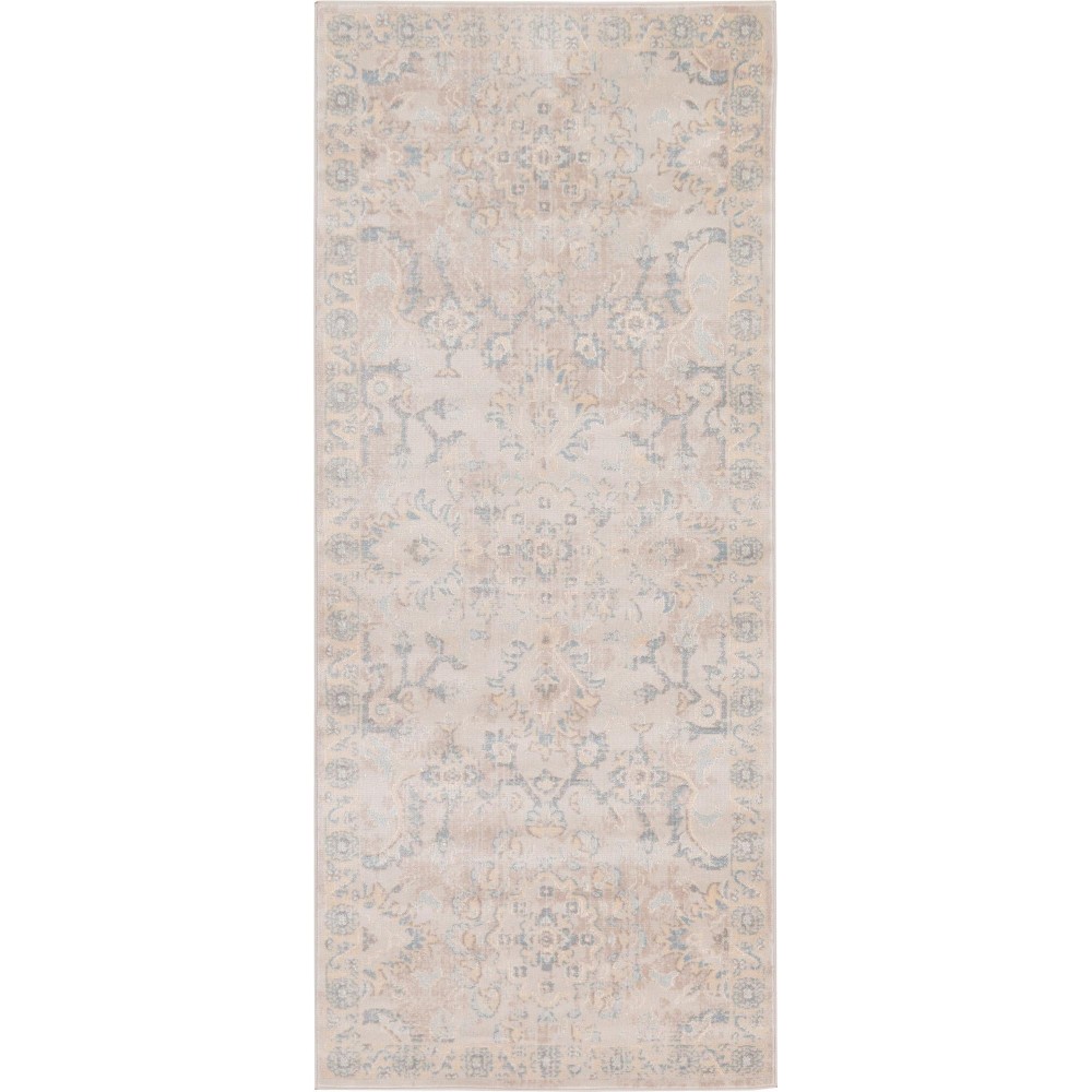 Rug Unique Loom Paris Gray Runner 2' 7 x 6' 0