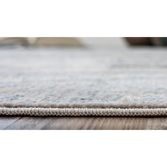 Rug Unique Loom Paris Gray Runner 2' 7 x 6' 0