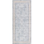 Rug Unique Loom Paris Light Blue Runner 2' 7 x 6' 0