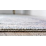 Rug Unique Loom Paris Light Blue Runner 2' 7 x 6' 0