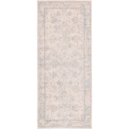 Rug Unique Loom Paris Beige Runner 2' 7 x 6' 0