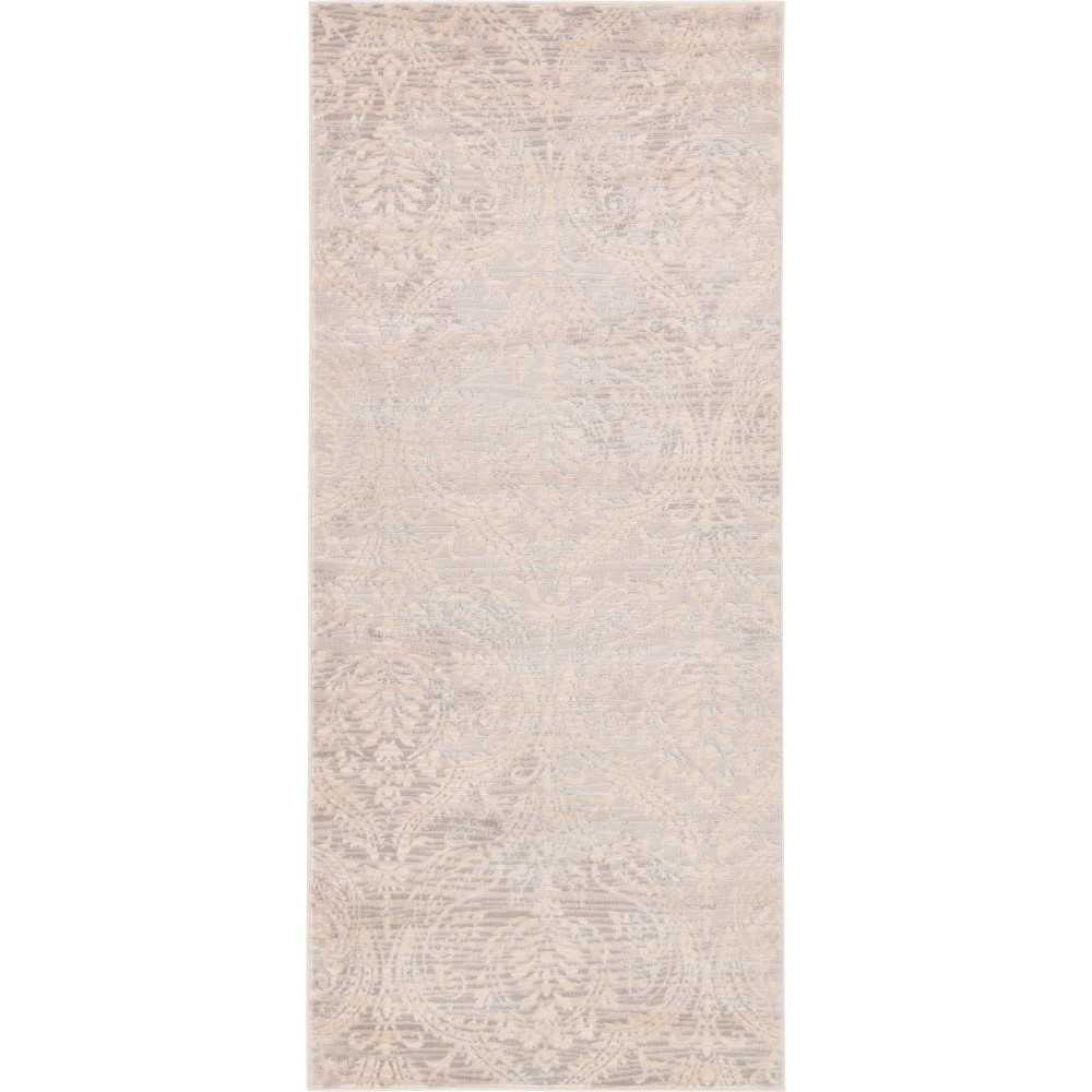 Rug Unique Loom Paris Taupe Runner 2' 7 x 6' 0