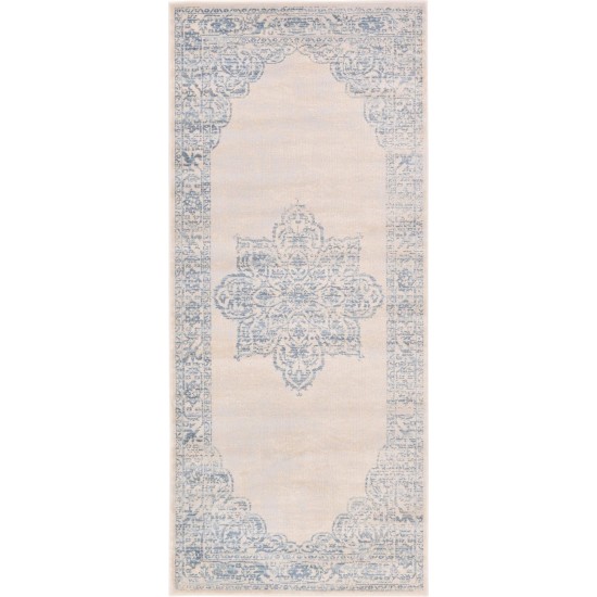 Rug Unique Loom Paris Beige Runner 2' 7 x 6' 0