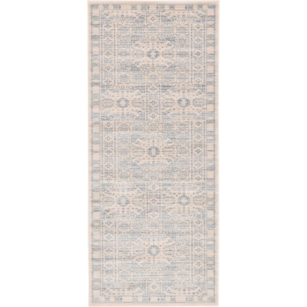 Rug Unique Loom Paris Beige Runner 2' 7 x 6' 0