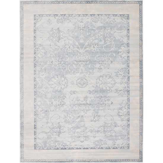 Rug Unique Loom Paris Light Blue Rectangular 12' 2 x 16' 0