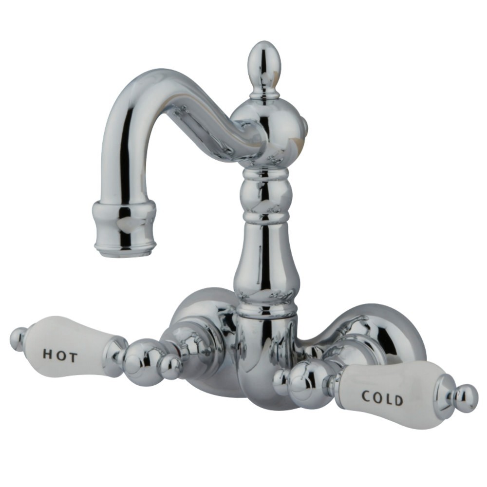 Kingston Brass Vintage 3-3/8-Inch Wall Mount Tub Faucet, Polished Chrome Kingston Brass Vintage 3-3/8-Inch Wall Mount Tub Faucet, Polished Chrome