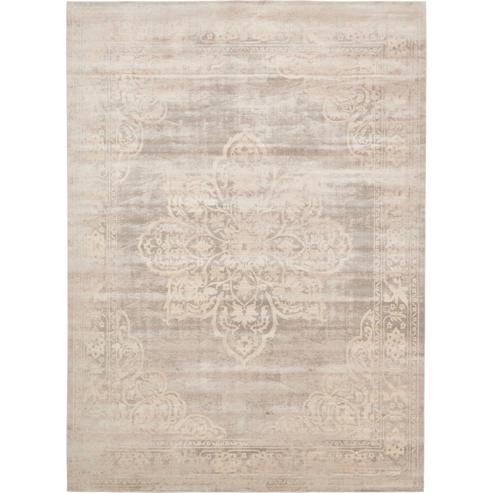 Rug Unique Loom Paris Gray Rectangular 10' 0 x 13' 0