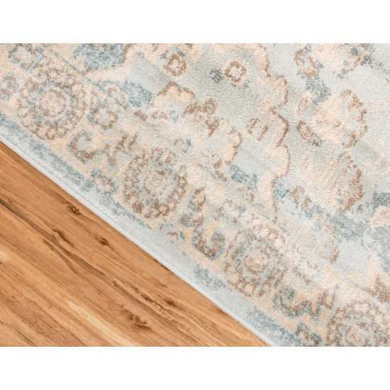 Rug Unique Loom Paris Light Blue Rectangular 9' 0 x 12' 0