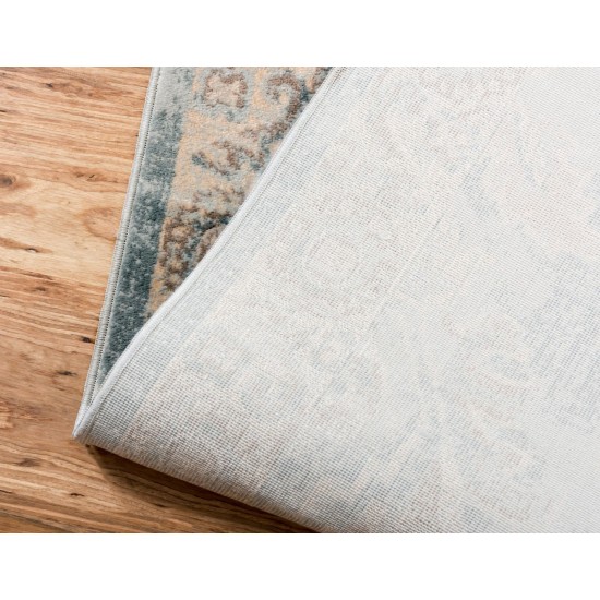 Rug Unique Loom Paris Light Blue Rectangular 9' 0 x 12' 0