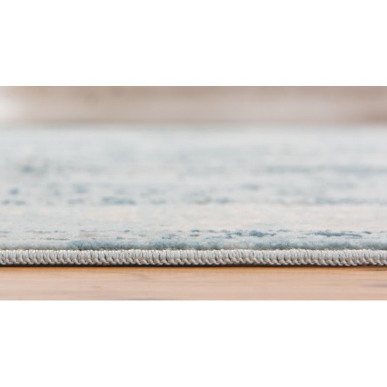 Rug Unique Loom Paris Light Blue Rectangular 9' 0 x 12' 0