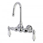 Aqua Vintage Vintage 3-3/8 Inch Wall Mount Tub Faucet, Polished Chrome