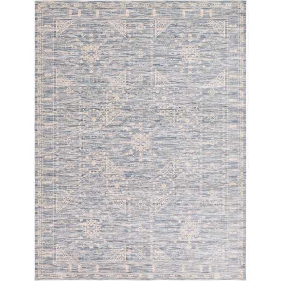 Rug Unique Loom Paris Blue Rectangular 9' 0 x 12' 0