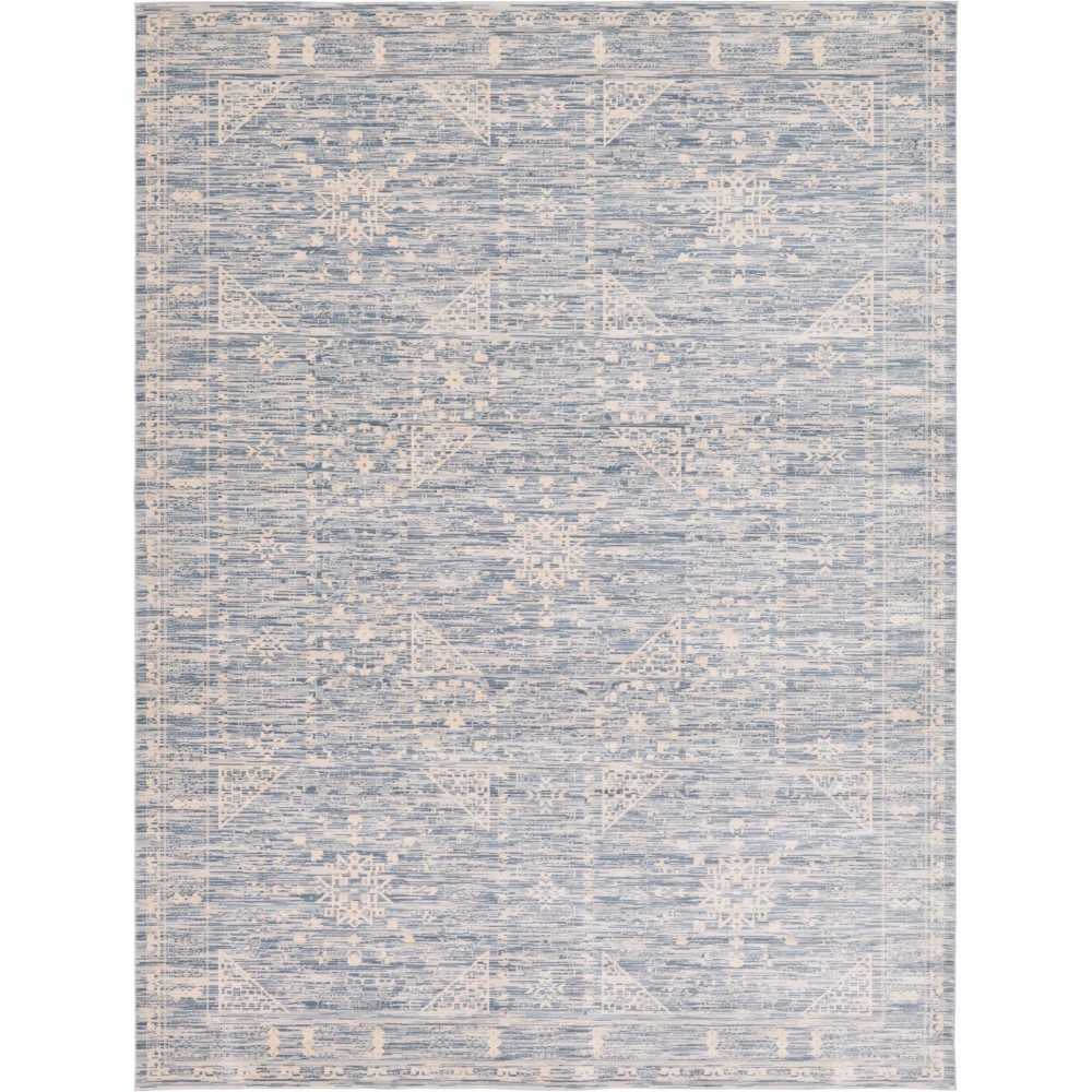 Rug Unique Loom Paris Blue Rectangular 9' 0 x 12' 0 Rug Unique Loom Paris Blue Rectangular 9' 0 x 12' 0