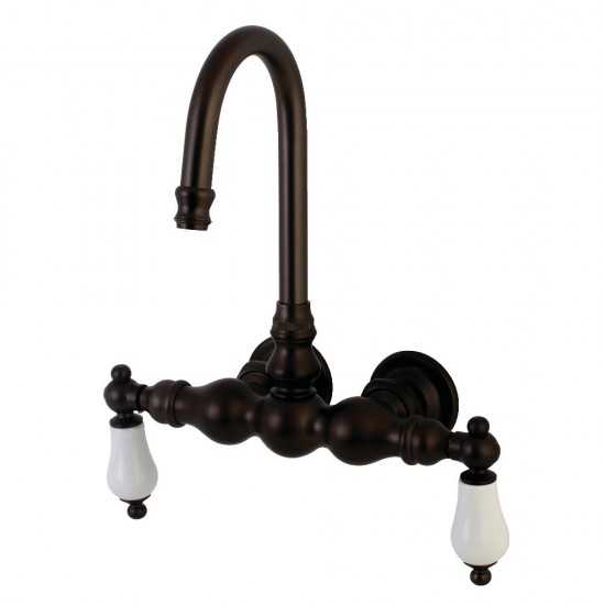 Aqua Vintage Vintage 3-3/8 Inch Wall Mount Tub Faucet, Oil Rubbed Bronze