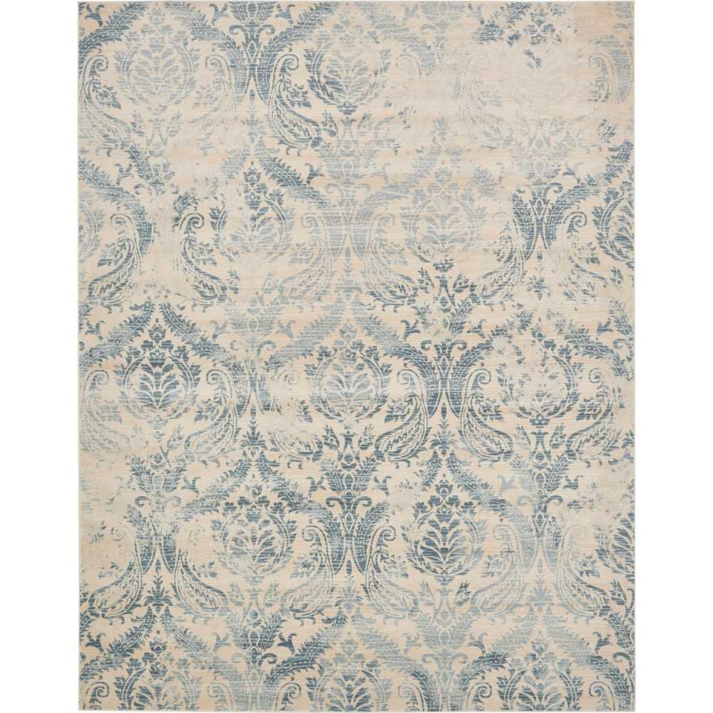 Rug Unique Loom Paris Blue Rectangular 8' 0 x 10' 0 Rug Unique Loom Paris Blue Rectangular 8' 0 x 10' 0