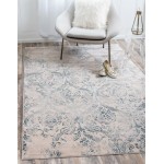 Rug Unique Loom Paris Blue Rectangular 8' 0 x 10' 0