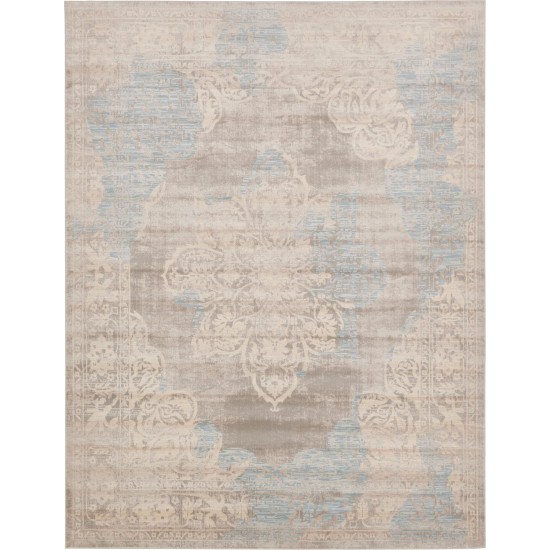 Rug Unique Loom Paris Taupe Rectangular 8' 0 x 10' 0