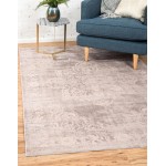 Rug Unique Loom Paris Gray Rectangular 8' 0 x 10' 0