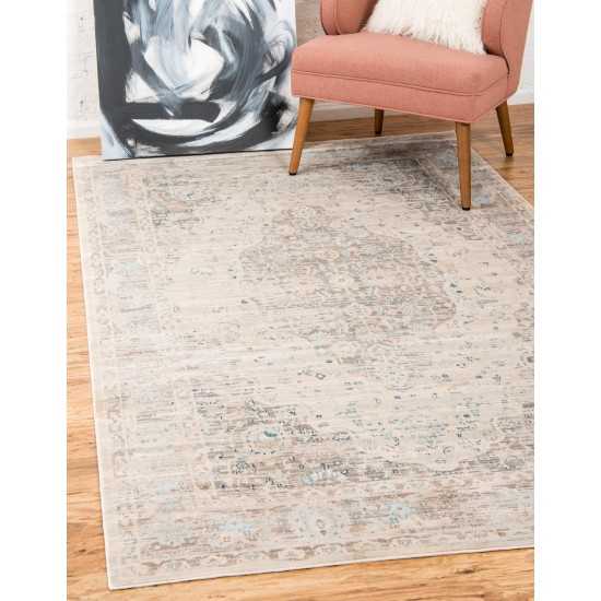 Rug Unique Loom Paris Taupe Rectangular 8' 0 x 10' 0