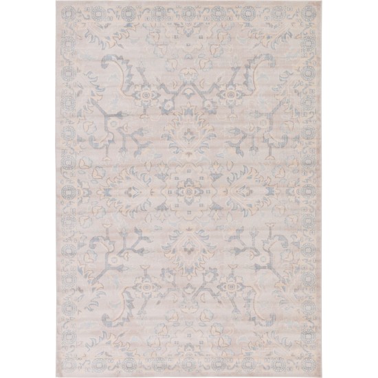 Rug Unique Loom Paris Gray Rectangular 7' 0 x 10' 0