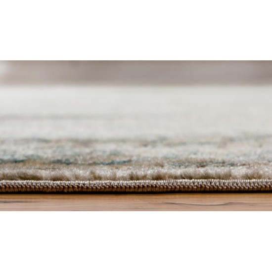 Rug Unique Loom Paris Gray Rectangular 7' 0 x 10' 0