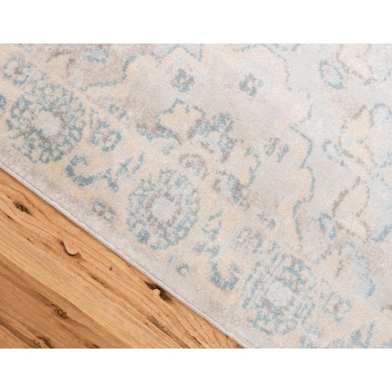 Rug Unique Loom Paris Gray Rectangular 7' 0 x 10' 0