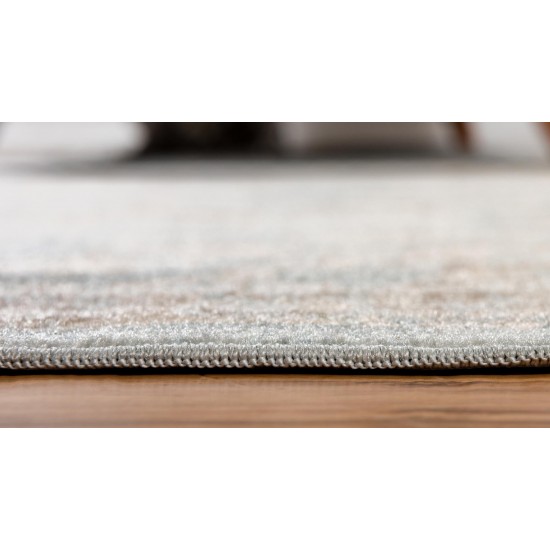 Rug Unique Loom Paris Light Blue Rectangular 7' 0 x 10' 0