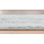 Rug Unique Loom Paris Light Blue Rectangular 7' 0 x 10' 0