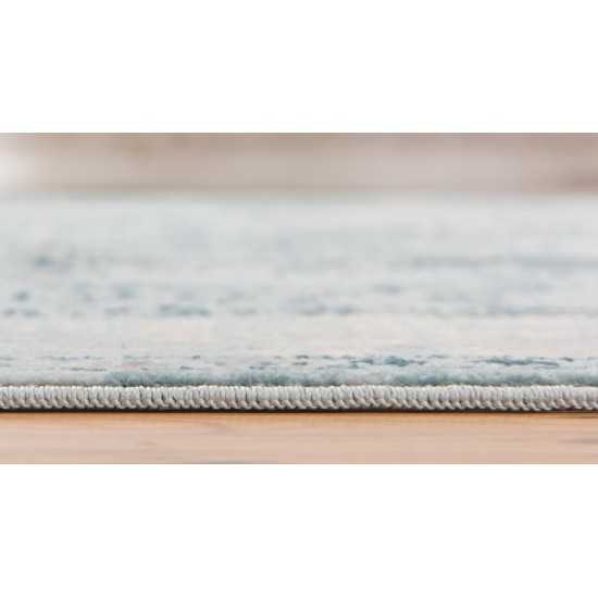 Rug Unique Loom Paris Light Blue Rectangular 7' 0 x 10' 0