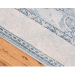 Rug Unique Loom Paris Light Blue Rectangular 7' 0 x 10' 0