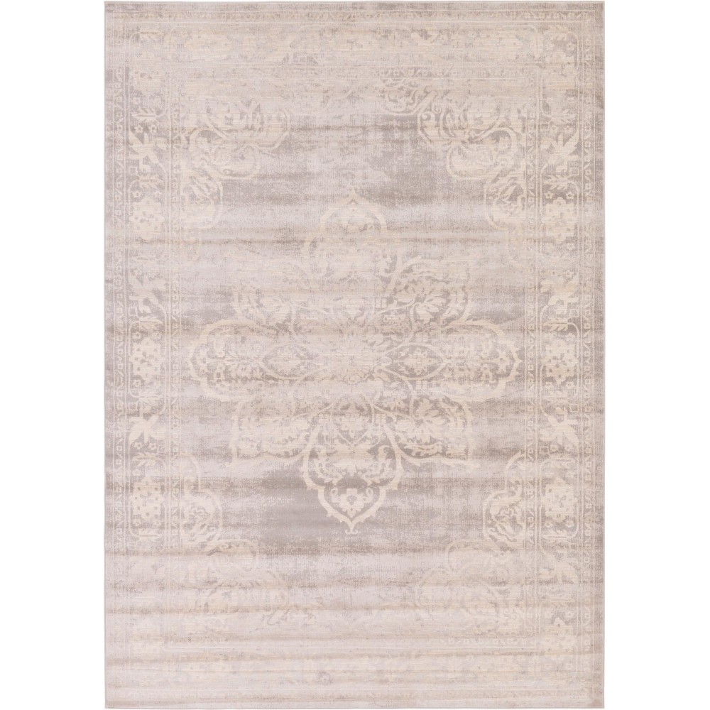 Rug Unique Loom Paris Gray Rectangular 7' 0 x 10' 0 Rug Unique Loom Paris Gray Rectangular 7' 0 x 10' 0