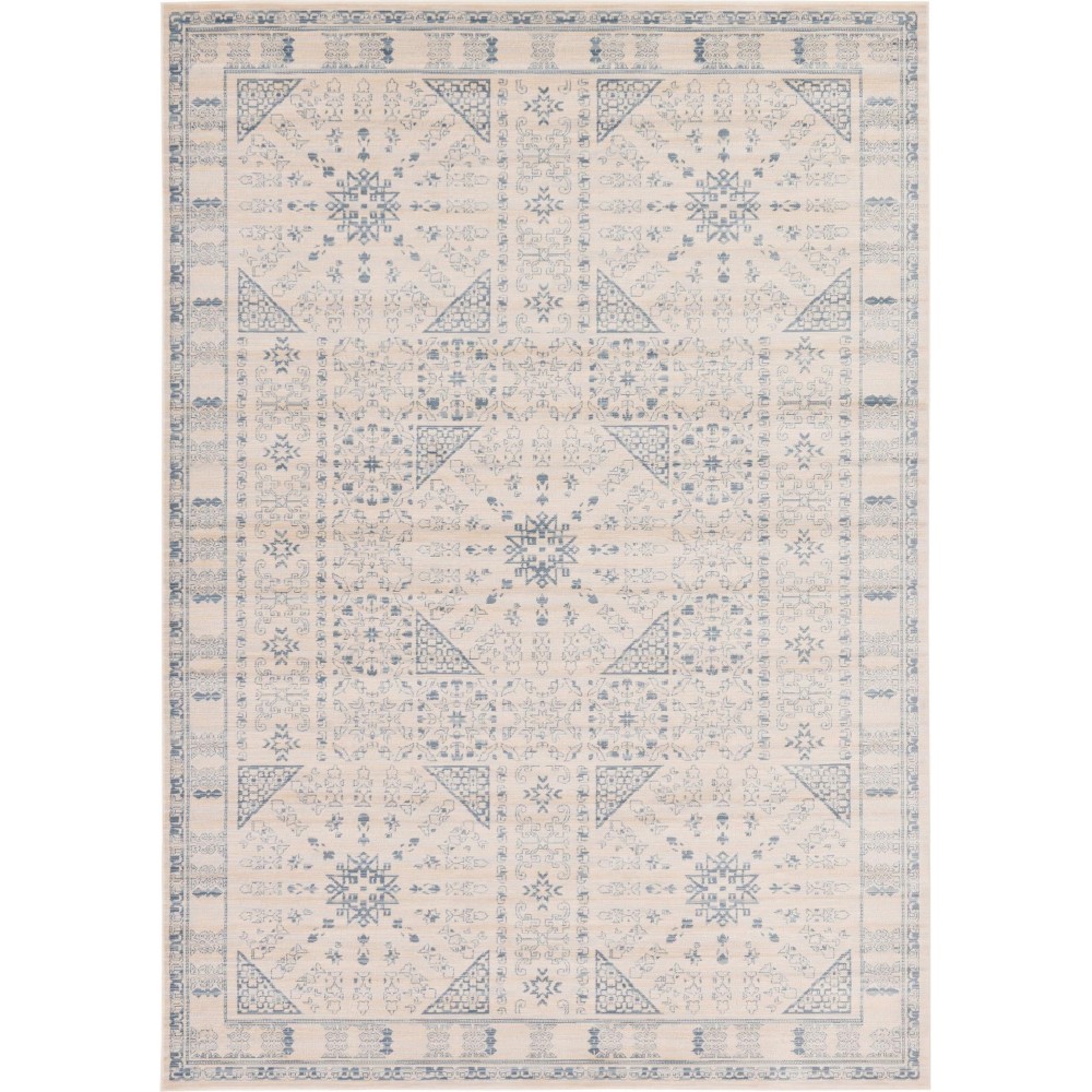 Rug Unique Loom Paris Beige Rectangular 7' 0 x 10' 0