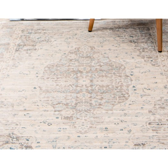 Rug Unique Loom Paris Taupe Rectangular 7' 0 x 10' 0