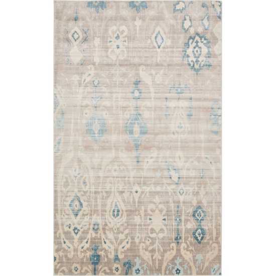 Rug Unique Loom Paris Beige Rectangular 5' 0 x 8' 0