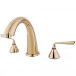 Kingston Brass Silver Sage Roman Tub Faucet, Polished Brass