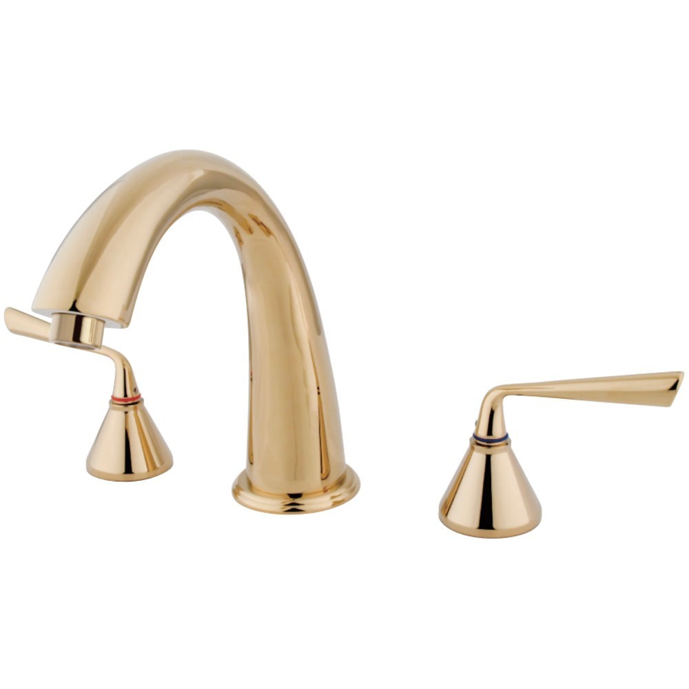 Kingston Brass Silver Sage Roman Tub Faucet, Polished Brass