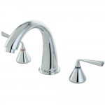 Kingston Brass Silver Sage Roman Tub Faucet, Polished Chrome