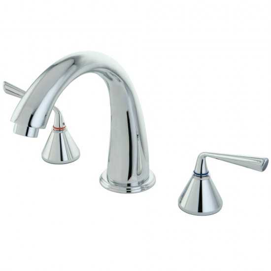 Kingston Brass Silver Sage Roman Tub Faucet, Polished Chrome