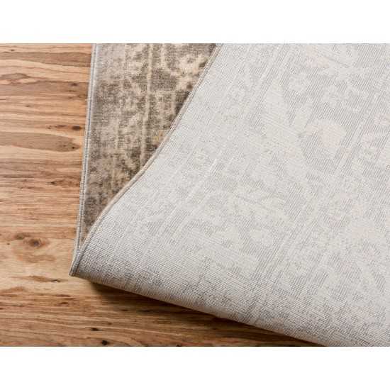 Rug Unique Loom Paris Taupe Rectangular 5' 0 x 8' 0
